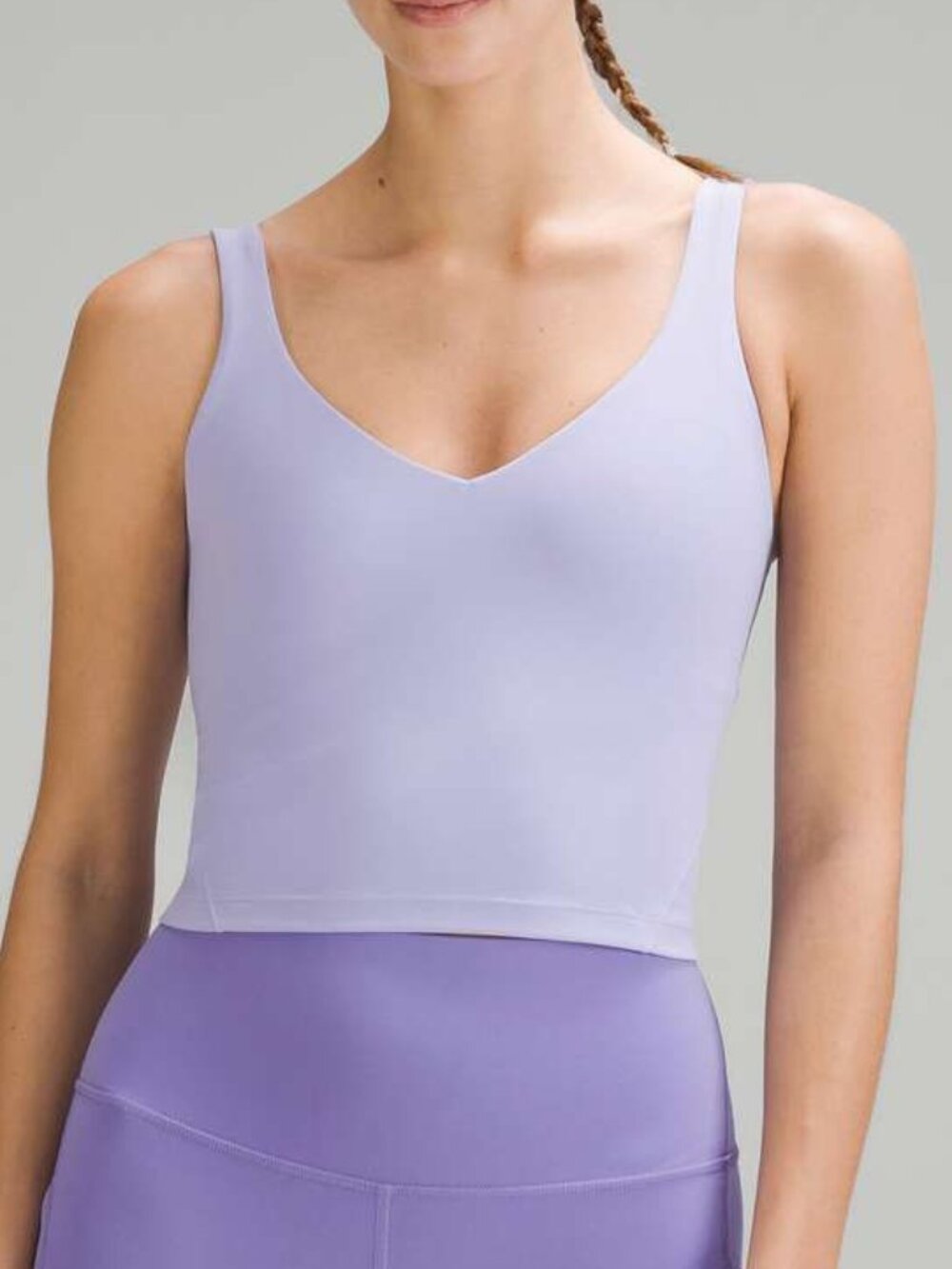 Lululemon Align Cropped Tank Top Nulu Light Purple Size 4